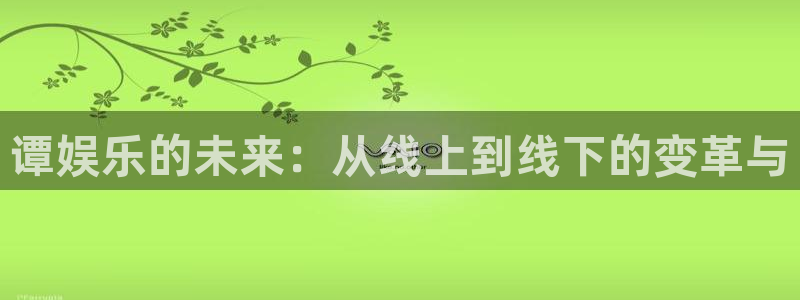 赢咖：谭娱乐的未来：从线上到线下的变革与